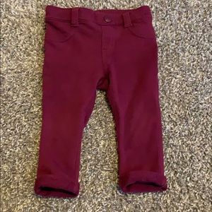 4/$10 Old Navy Merlot Colored Stretch Pants